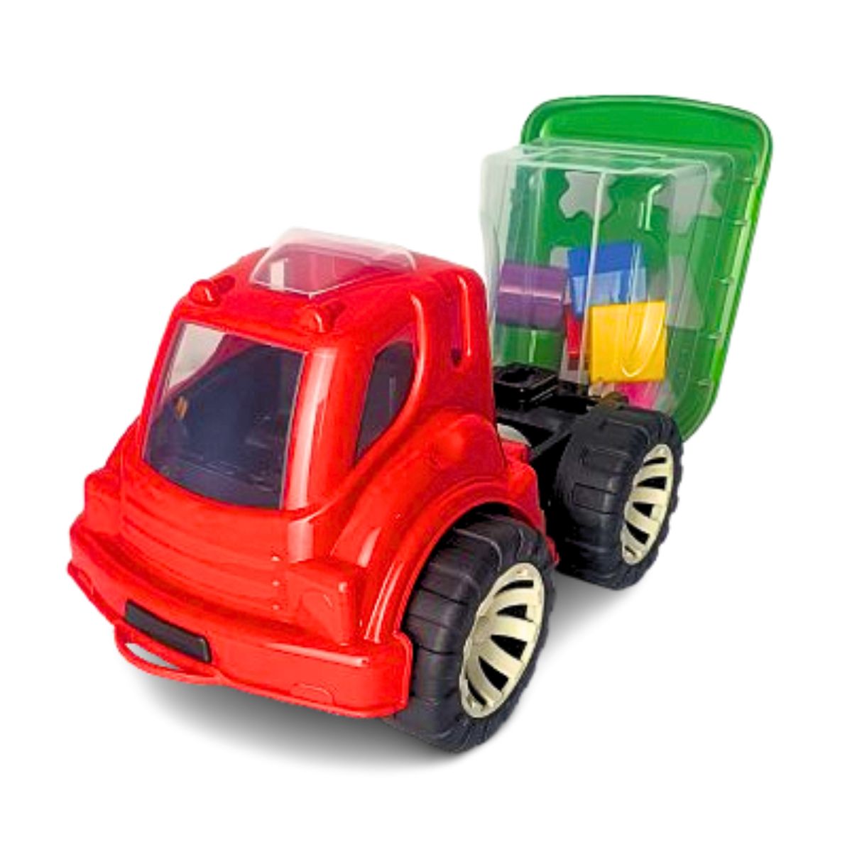 Brinquedo Caminhão Didático Vermelho - Smiling Kids Brinquedo Caminhão Didático Vermelho - Smiling Kids